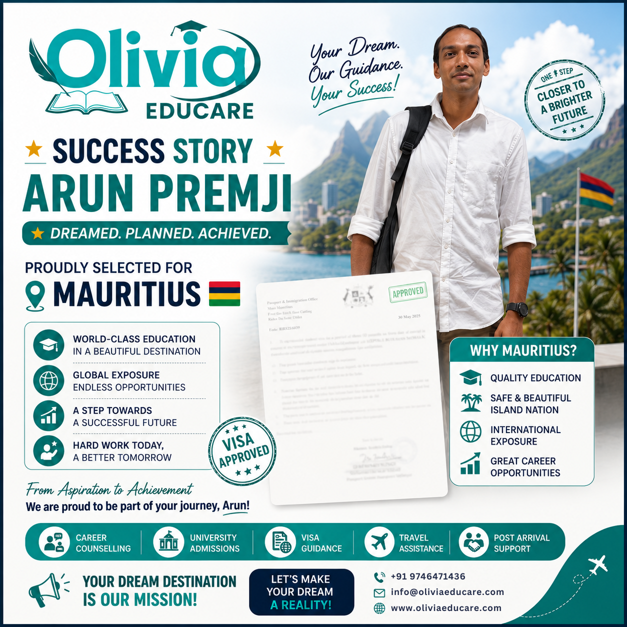 Arun Mauritius Visa Success Story