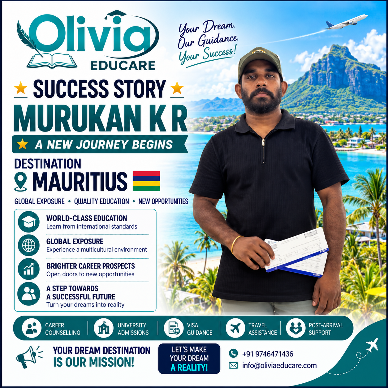Mauritius Visa Success Story Poster
